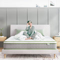 10'' Pocket Spring Hybrid Mattress in a Box for Cool Sleep. Queen Size Mattress