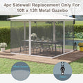 Outsunny Universal Replacement Mesh Sidewall Netting for 10' x 13' Gazebos and Canopy