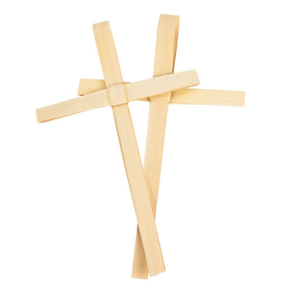 Concordia Supply Palm Sunday Outreach Palm Crosses - 4" x 2.5" Dried African Palm Crosses (Pack of 50)
