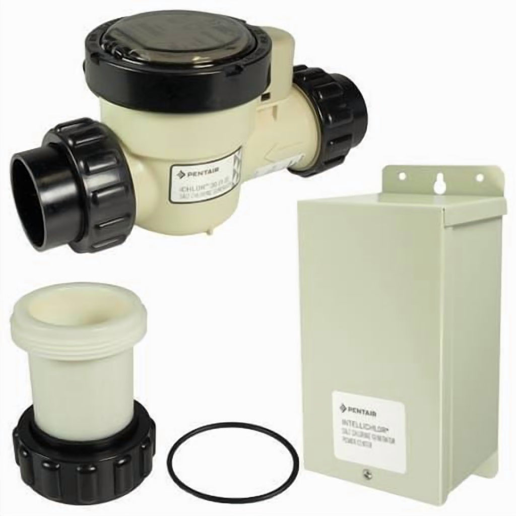 PENTAIR Ichlor 30 Salt Chlorine Generator PWR CTR Bundle 523081