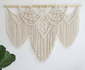 guzhiou Large Macrame Wall Hanging - Boho Tapestry Macrame Wall Decor Art- Chic Bohemian Handmade Woven Tapestry Home Decoration for Bed