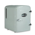 Frigidaire Retro 6 Can Mini Beverage/Skincare Cooler, Efmis129, Moonbeam