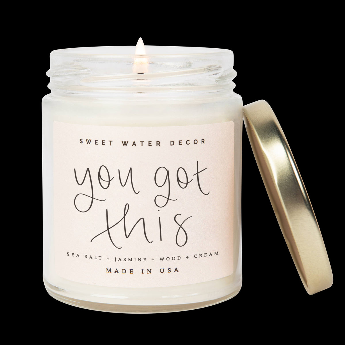 Sweet Water Decor You Got This 9oz Clear Jar Soy Candle