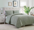 Mellanni Bedspread Coverlet Set olive-Green - Bedding Cover - Oversized 3-Piece Quilt Set (King/Cal King, Olive Green)