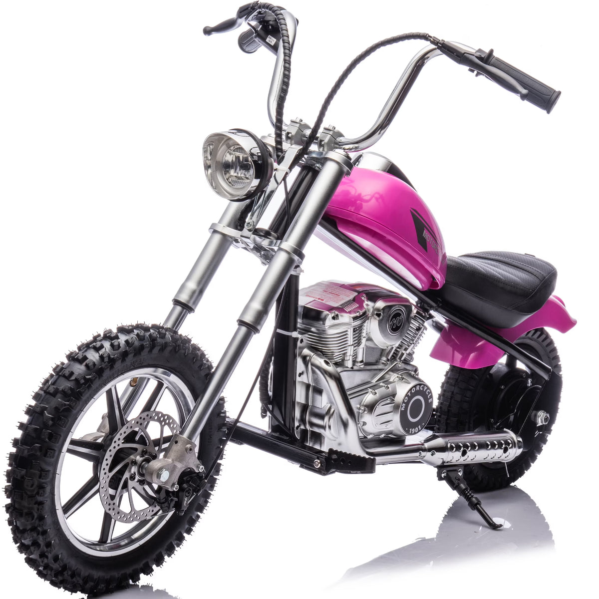 Irerts Kids Dirt Bike, 350W 36V Kids Motorcycle Mini Dirt Bikes for Kids Age 13+, Electric Motorcycle for Kids with Stepless Variable Speed Drive, up to 14 MPH, Pink