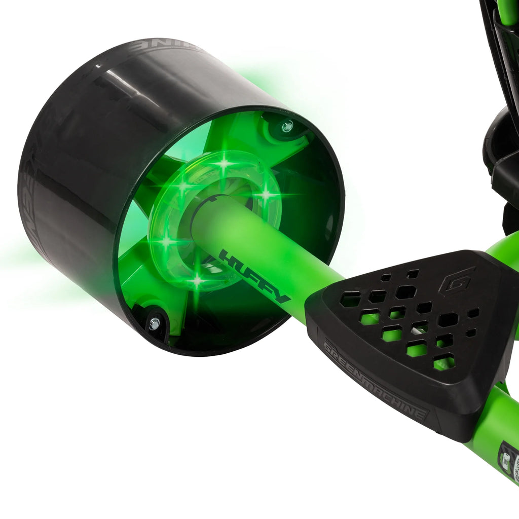 Huffy 20" Green Machine Drift Trike, Fits Riders Ages 8+ Years, Drift and Spin, Green/Black, Unisex, Kids
