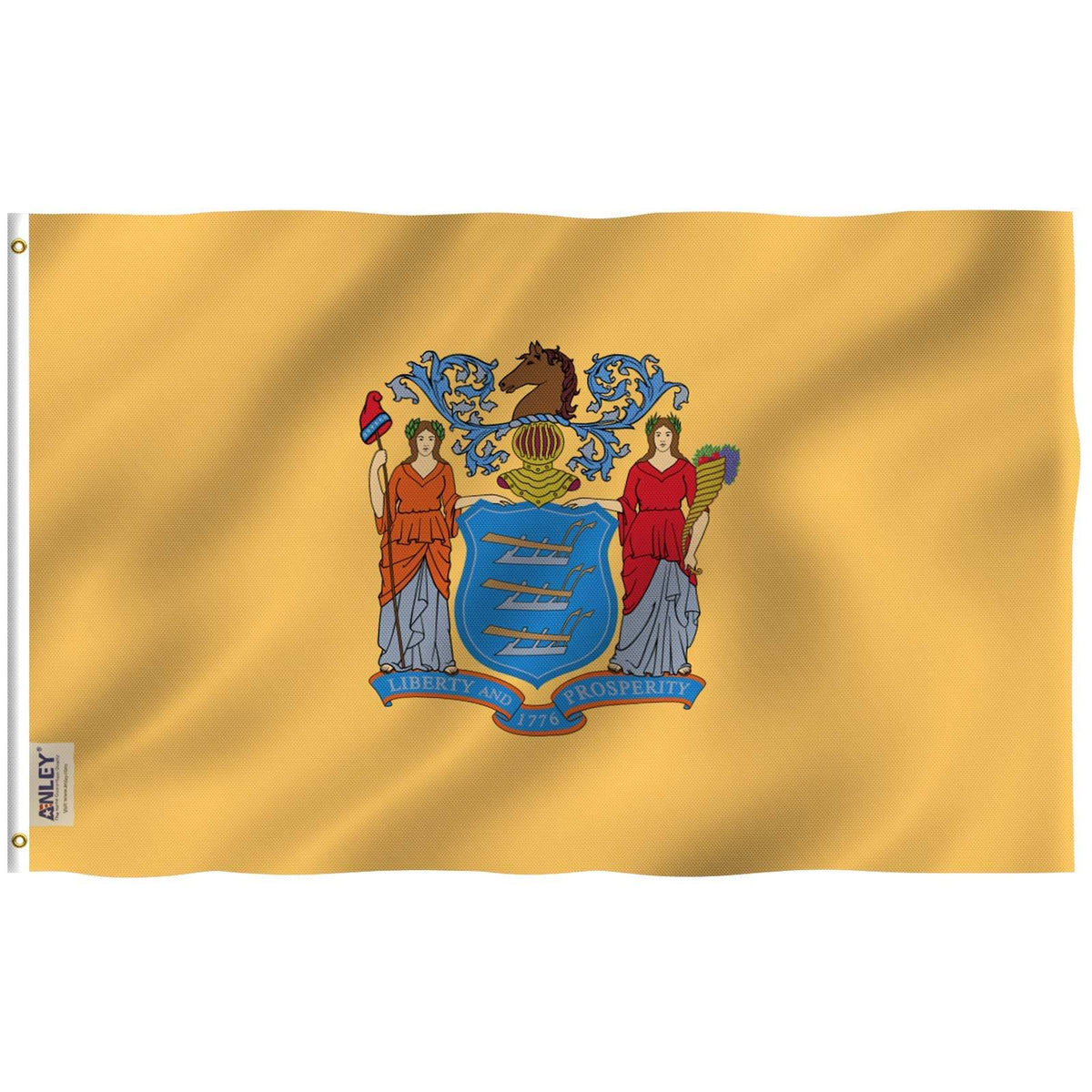 Fly Breeze Series Mississippi State Polyester House Flag Anley Size: 36" H x 60" W, State: New Jersey