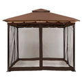Sunjoy S-GZ001-E-MN 10' x 10' Mosquito Netting Panels for Gazebo Canopy