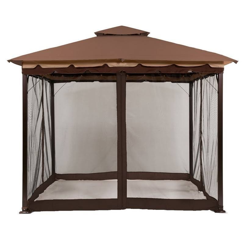 Sunjoy S-GZ001-E-MN 10' x 10' Mosquito Netting Panels for Gazebo Canopy