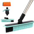 Homilifibra 2 in 1 Swivel Grout Brush with 57.8" Long Handle,120Rotatable Floor Scrub Brush,Shower Grout Scrubber for Tile Floors Kitchen Bathroom,V-