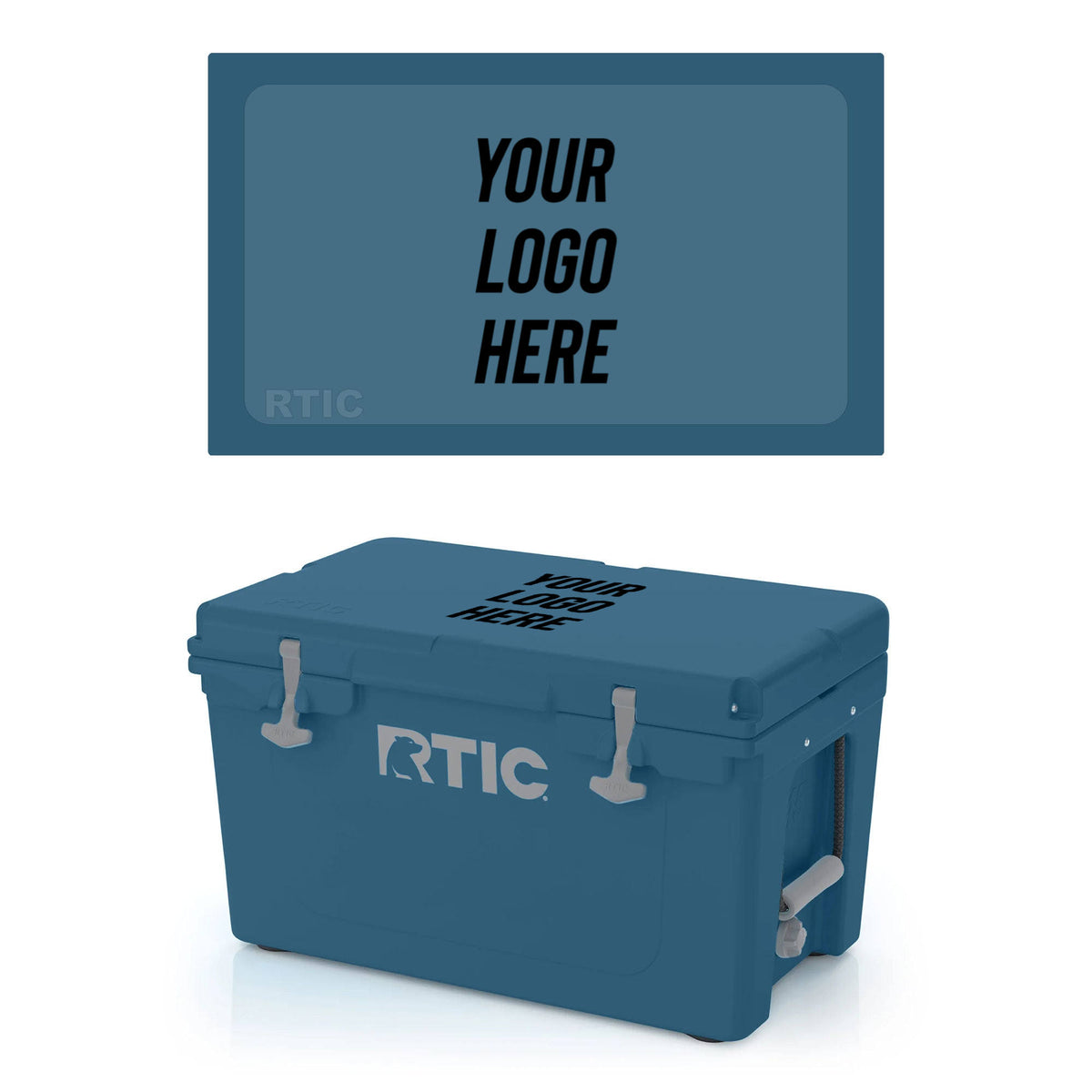 45 qt Ultra-Tough Cooler, Storm, Heavy Duty Rope Handles, T-Latch Closure