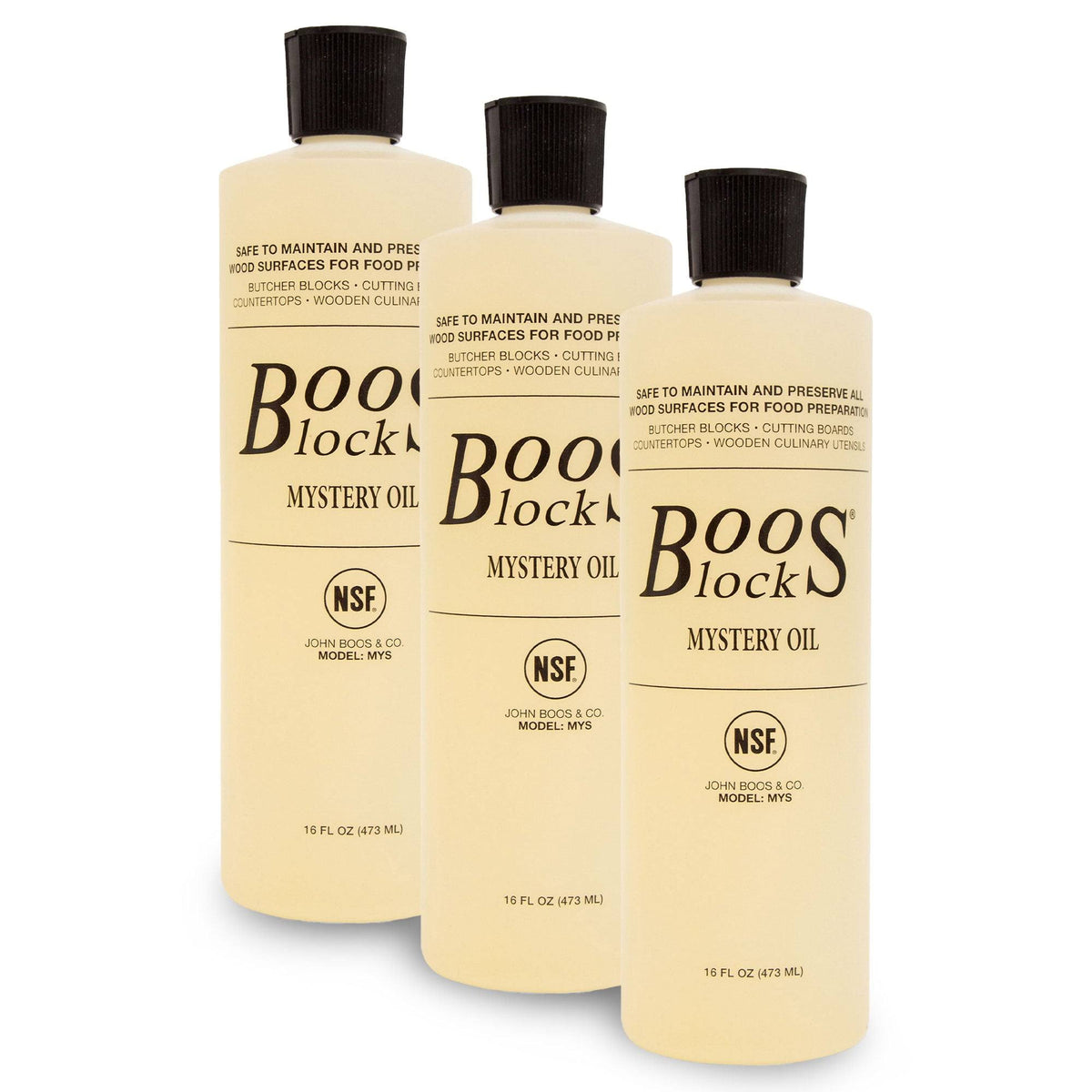 John Boos & Co. Mystery Oil - 3 pack, 16 fl oz bottles