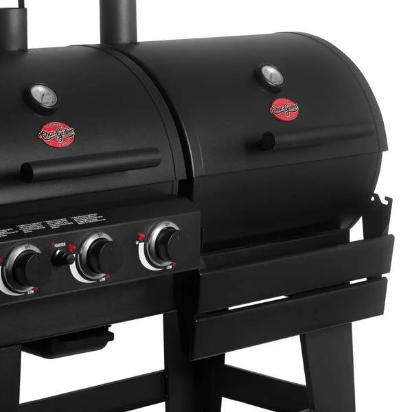 Double Play 1, 260 Sq., In. 3 - Burner Gas and Charcoal Grill in Black