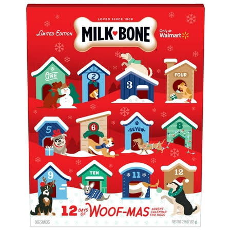 Milk-Bone 12 Days of Woofmas Advent Calendar for Dogs, 2.9 oz. Box
