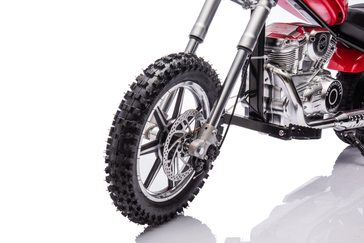 Irerts Kids Dirt Bike, 350W 36V Kids Motorcycle Mini Dirt Bikes for Kids Age 13+, Electric Motorcycle for Kids with Stepless Variable Speed Drive, up to 14 MPH, Pink