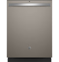 GE Top Control with Plastic Interior Dishwasher with Sanitize Cycle & Dry Boost Slate
