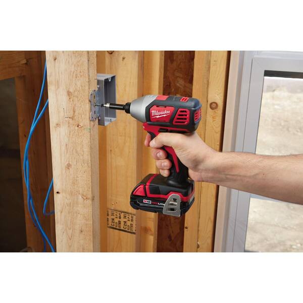 M18 18V Lithium-Ion Cordless Drill Driver/Impact Driver Combo Kit (2-Tool) W/ 4-1/2 in. Cut-Off/Grinder