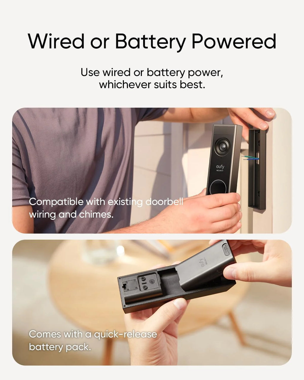 Eufy Security Video Doorbell E340, Dual Cameras with Delivery Guard, 2K Camera