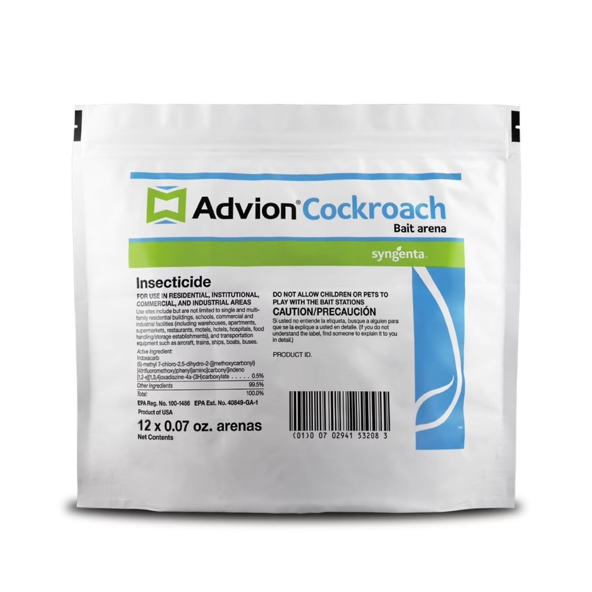 Advion Cockroach Bait Arenas - Kills Roaches - 1 Case (10 Bags = 120 Bait Stations) by Syngenta
