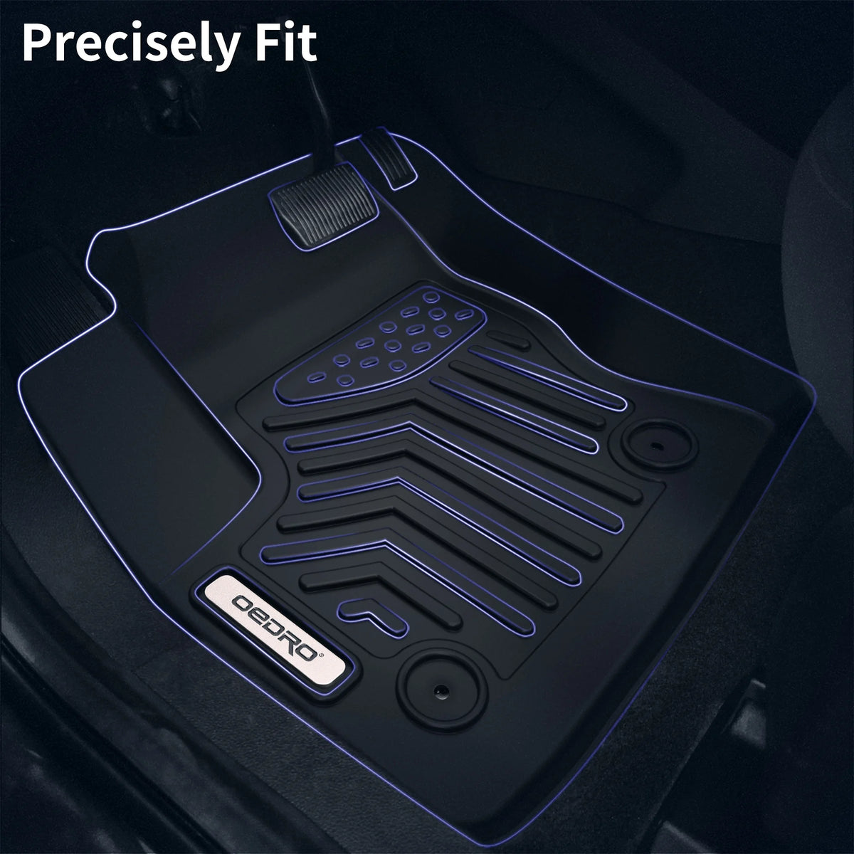 RVNI Floor Mats Liner for 2019 - 2023 Dodge Ram 1500 New Body Crew Cab All-Weather 2 - Row Set