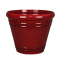 Style Selections 20.35" x 17.38" Falerno Cherry Red Resin Planter - Each