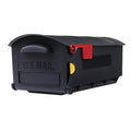 Gibraltar Patriot Black Plastic Large Post Mount Mailbox
