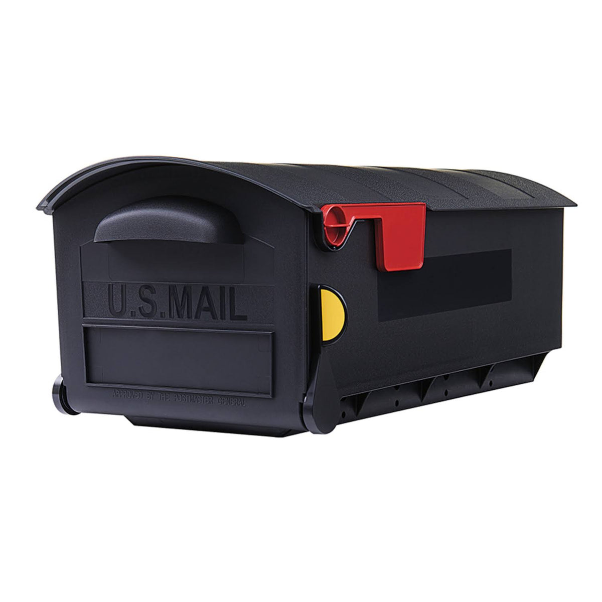Gibraltar Patriot Black Plastic Large Post Mount Mailbox