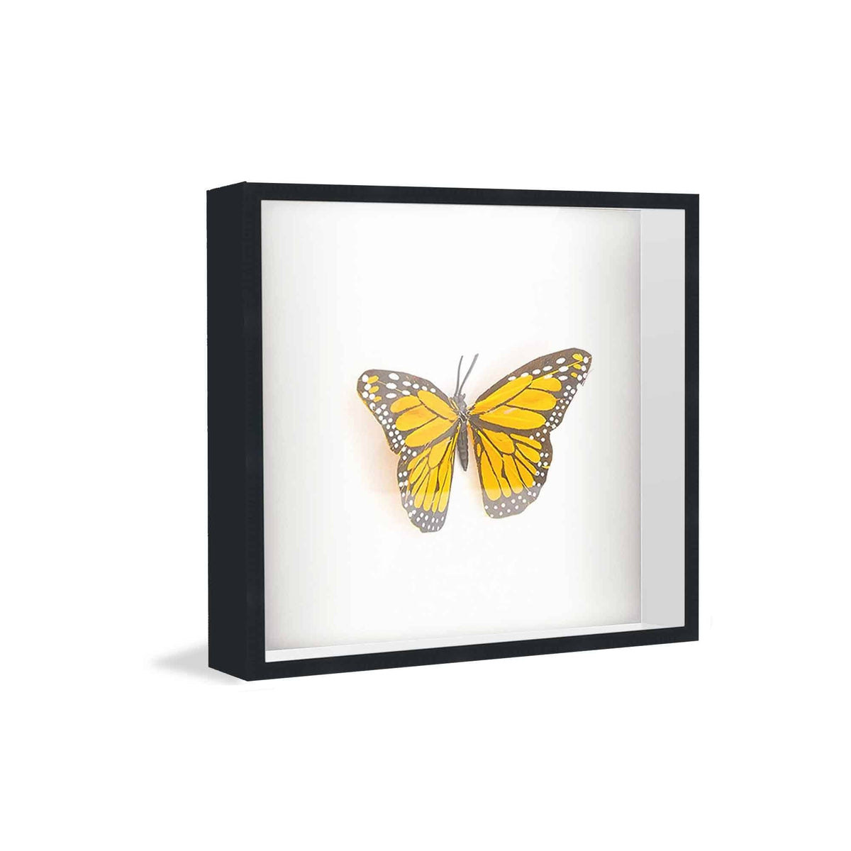 22x22 Shadow Box Frame Black | 1 Inches Deep Real Wood Contemporary
