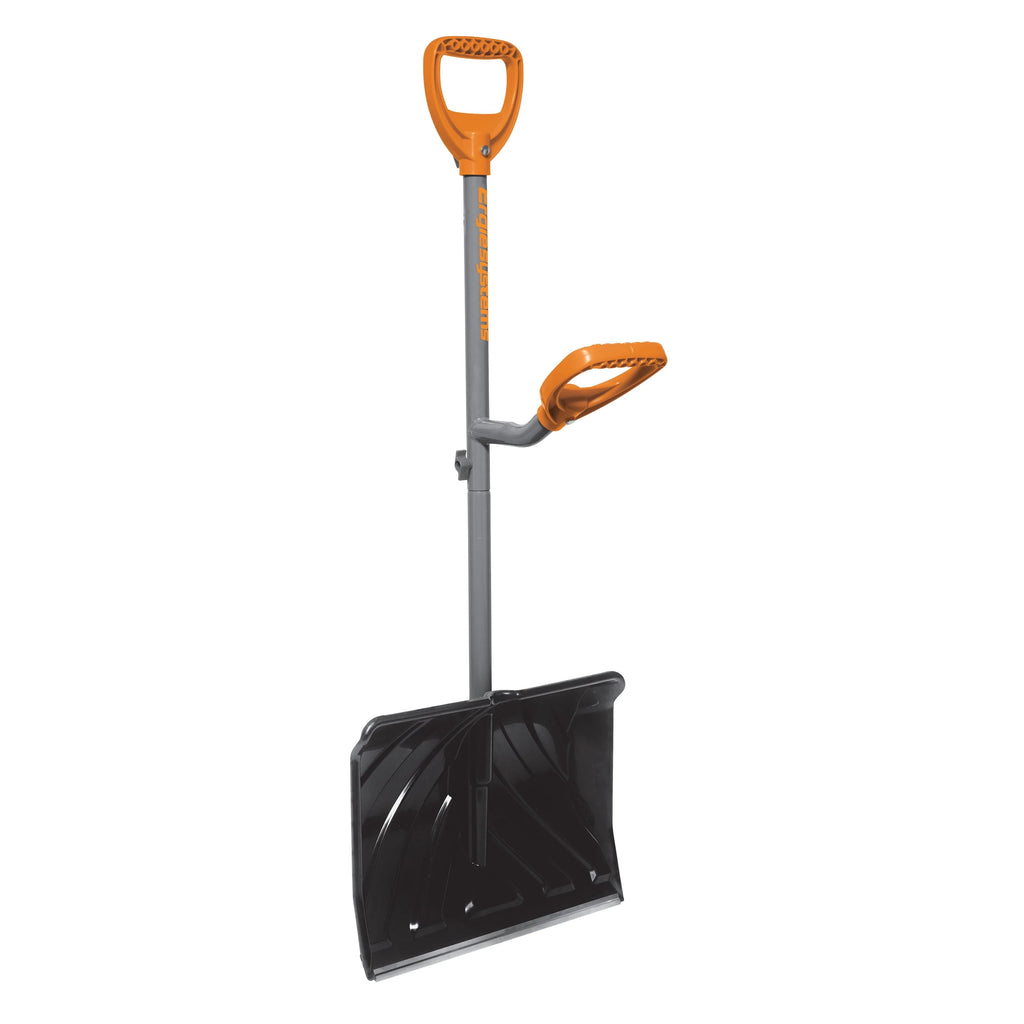 Ergie Systems 18" Impact - Resistant Snow Shovel, 34.5" Steel Shaft