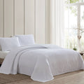 Channel Chenille Bedspread - White - Full