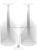 Clear - Plastic Martini Glasses 8oz 20/Pkg
