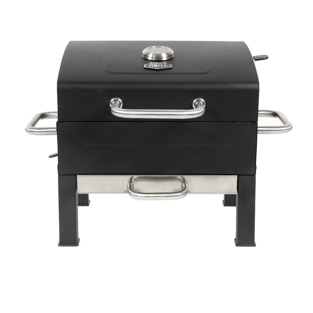 Grill Premium Portable Charcoal Grill. Black and Stainless Steel