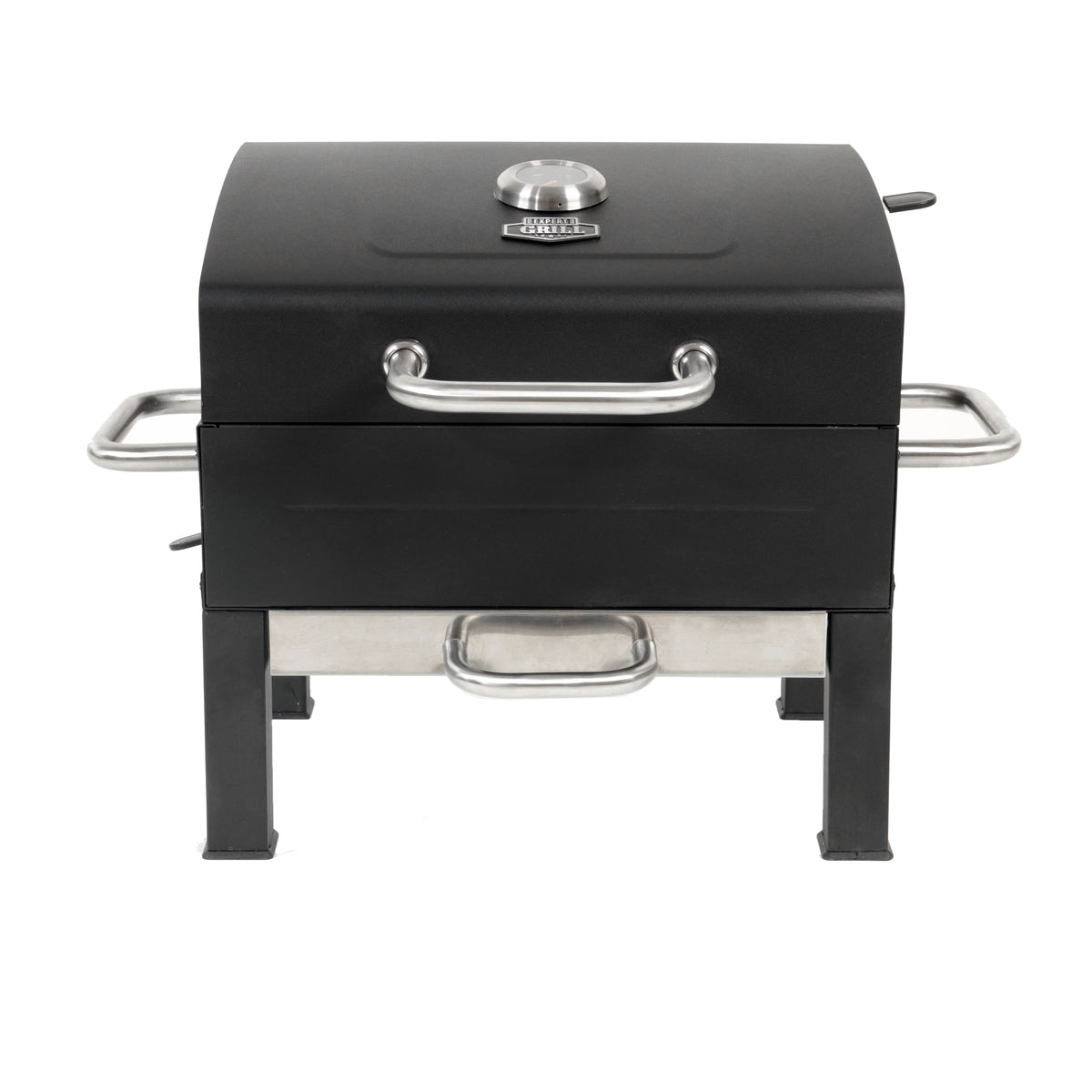 Grill Premium Portable Charcoal Grill. Black and Stainless Steel