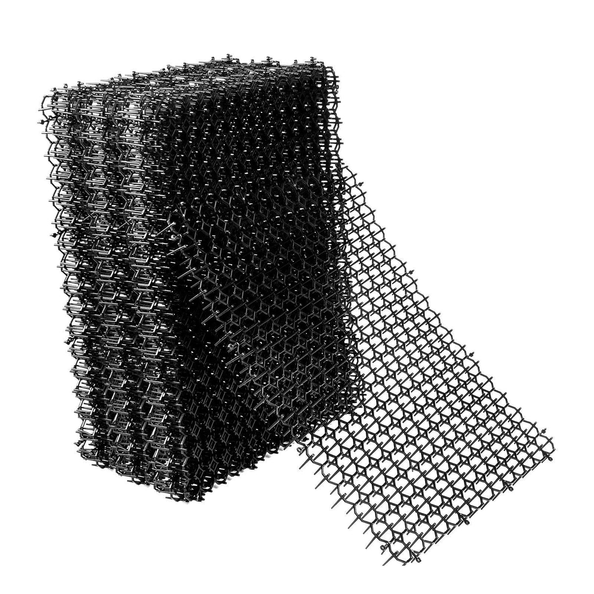 Hmyomina Cat Scat Mat 16 x 8 inch Square Scat Mat for Cats Prickle Strips from Digging Cat Deterrent Outdoor (16 Pack, Black)