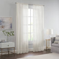 Eclipse Livia Sheer Rod Pocket Curtain Panel, Ivory