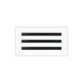 12x6 Modern AC Vent Cover - Decorative White Air Vent - Standard Linear Slot Diffuser - Register Grille for Ceiling, Walls & Floors - Texas