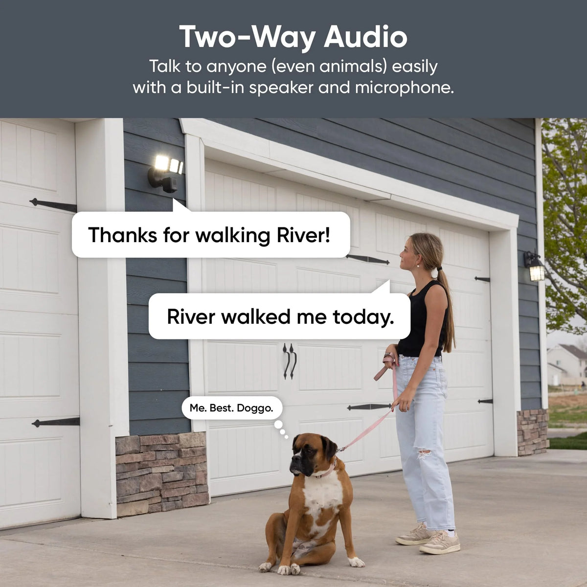WYZE Wired Floodlight Camera Pro. 180 Wide View for Home
