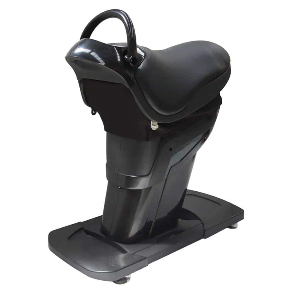 EQCOTWEA Electric Horse Riding Machine Abdominal Exercise Fitness Equipment Black