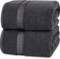 Utopia Towels - Luxurious Jumbo Bath Sheet (35 x 70 Inches, Grey) - 600 GSM 100% Ring Spun Cotton Highly Absorbent and Quick