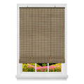 Achim 30 x 72 in. Cordless Veranda Vinyl Roll-Up Blind Cocoa & Almond