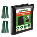 6 ft. x 50 ft. 3oz. Weed Barrier Fabric Heavy-Duty Landscape Fabric with 20 U-Shaped Securing Pegs