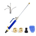 Hydro Jet Power Washer, Heavy Duty Metal Watering Sprayer with Universal Hose End, Glass Window Cleaning Sprayer Extendable Home Garden Car Water Wash FDR1P8B
