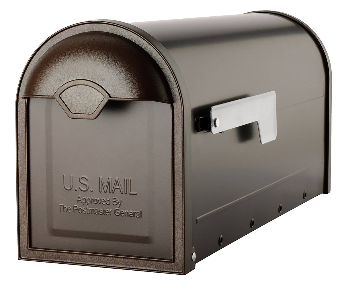 Architectural Mailboxes 8830rz-10 Winston Post Mount Mailbox - Rubbed Bronze