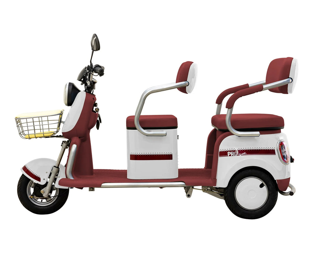 Massimo MGC E - Trike 3 - Wheel Electric Cart - 17 MPH, 2 - Seater Adult Scooter - Blue