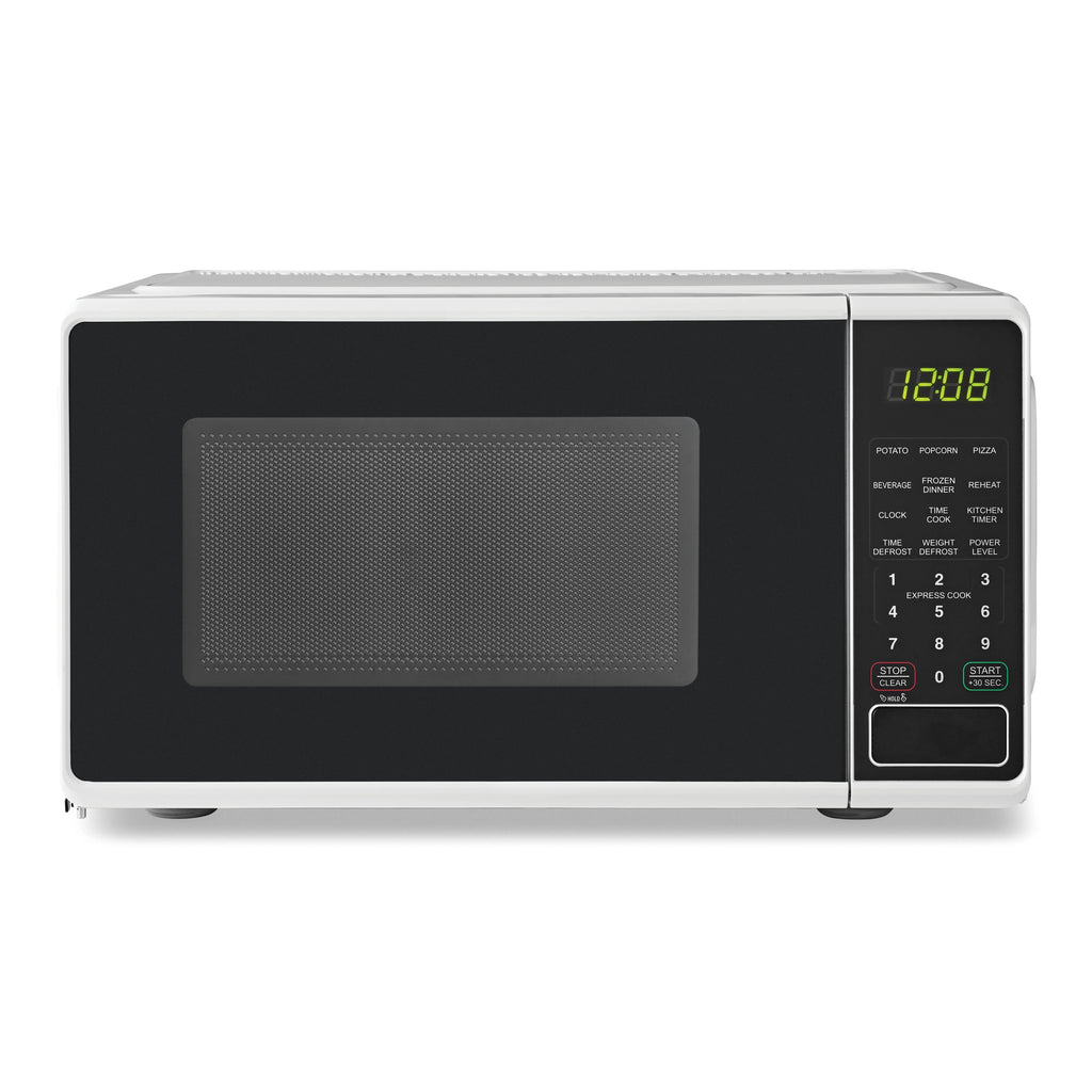 Mainstays 0.7 Cu. Ft. Countertop Microwave Oven, 700 Watts, White, New