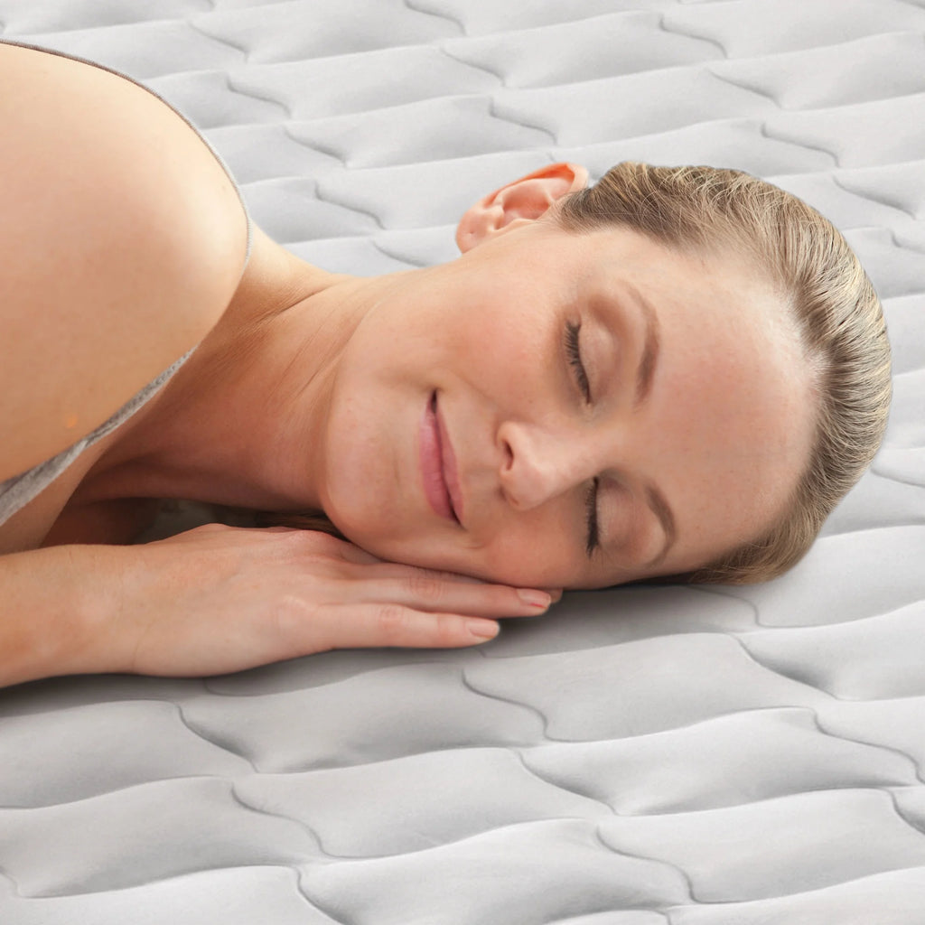 Open Box Intex Supreme Air Flow Fiber Tech Air Mattress W/ Built in Pump, Twin