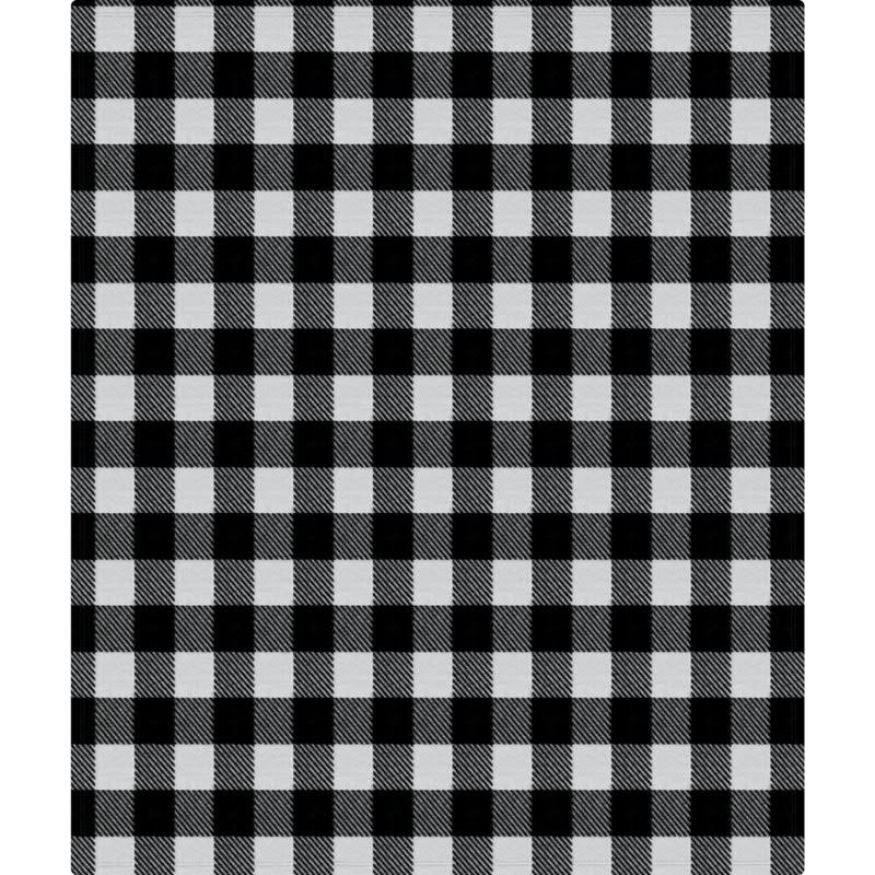 Snowcap 50 in x 60 in Black/White Fleece Buffalo Check Throw Blanket - Blankets and Pillows at Academy Sports