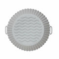 Cook with Color Grey Silicone Reusable 7 inch Air Fryer Liner, 1 Count per Pack, Size: 7 inch Diameter 2 inch Tall