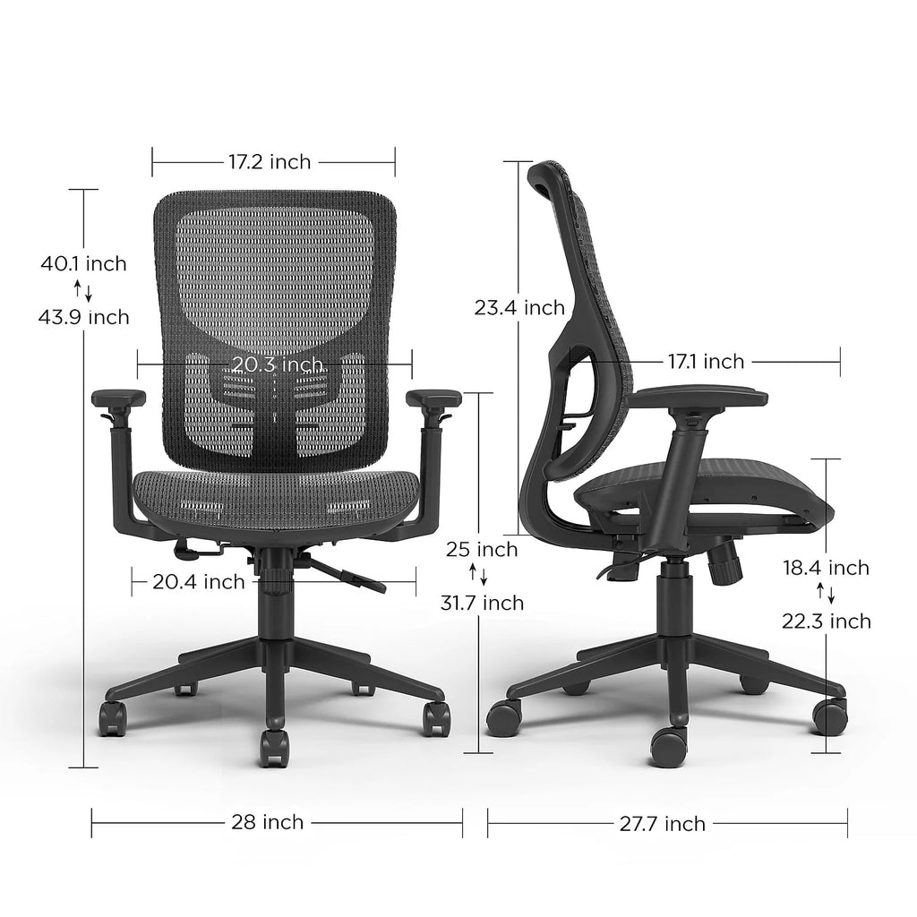Staples Kroy Mesh Task Chair Black UN59456