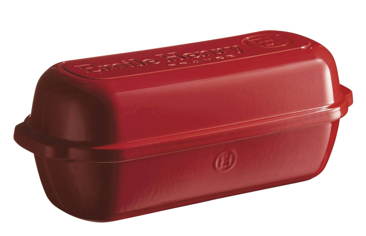 Emile Henry Italian Bread Loaf Baker (Burgundy)